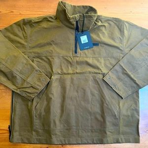 NWT Filson waxed canvas zippered pullover XL